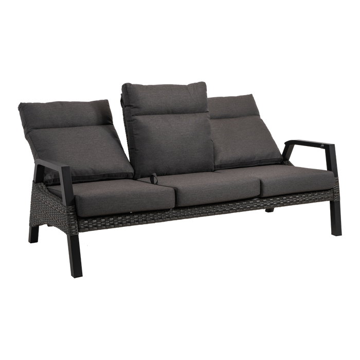 Lesli Living Loungebank Treviso Forte - antraciet