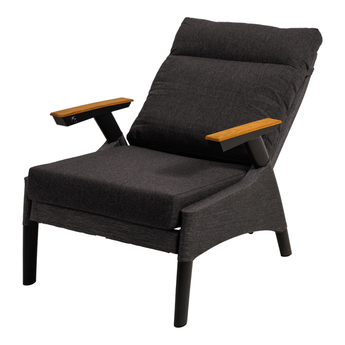 Lesli Living Loungestoel Florence Tessile - zwart