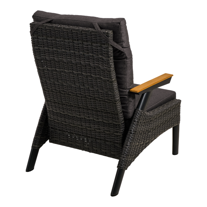 Lesli Living Loungestoel Florence Forte - zwart