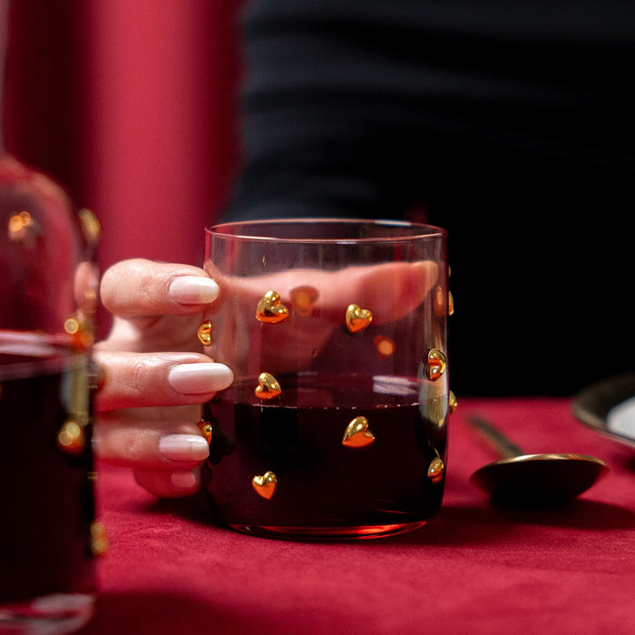 Kare Design Party Waterglazen harten 4st