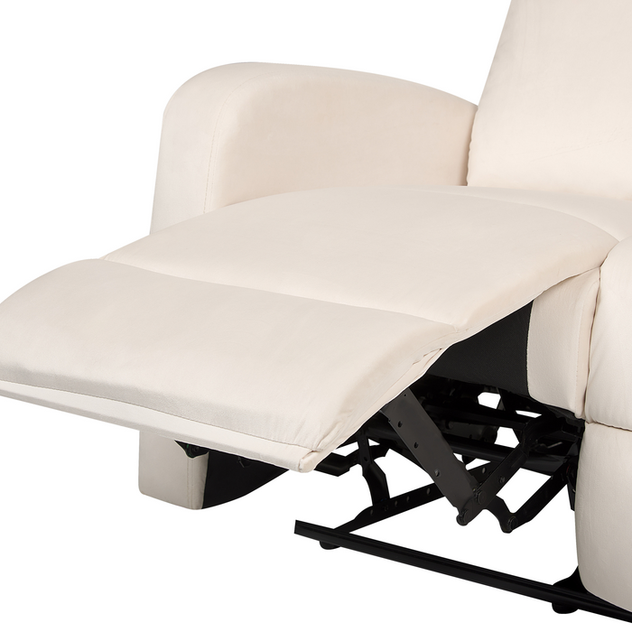 Beliani-VERDAL -Tweezitsbank handmatig verstelbaar-Off-white-Fluweel