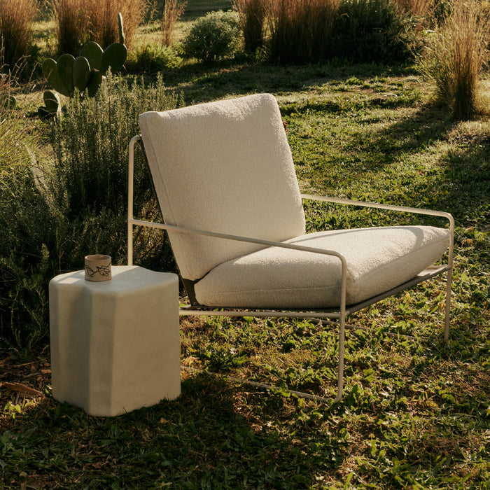 Ferm Living Desert Lounger - Pure Bouclé - Cashmere / Off-White