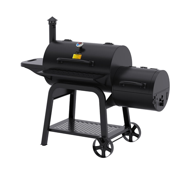 Patton Smoker Houtskoolbarbecue Oklahoma - Zwart