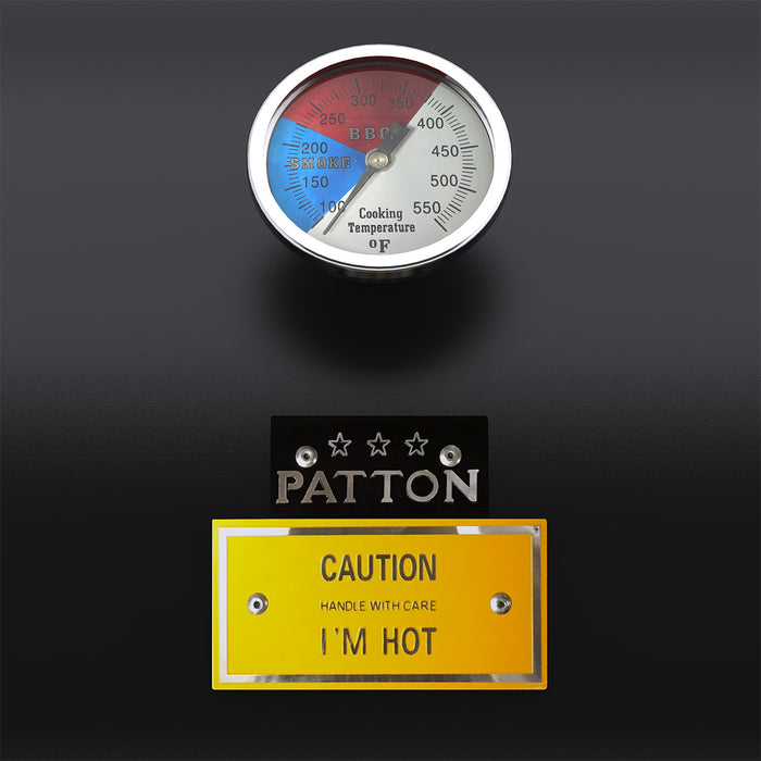 Patton Smoker Houtskoolbarbecue Oklahoma - Zwart