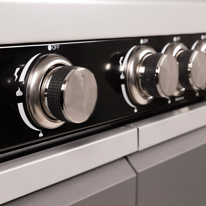 Patton Patio Pro Chef 4+1 Gasbarbecue - Frozen Grey