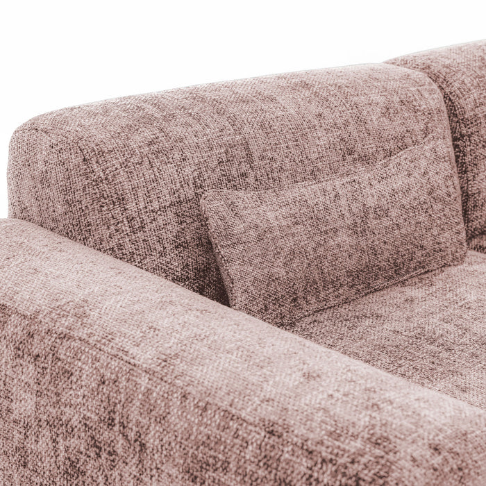 by fonQ Velura 3-zitsbank - Chenille - Oudroze