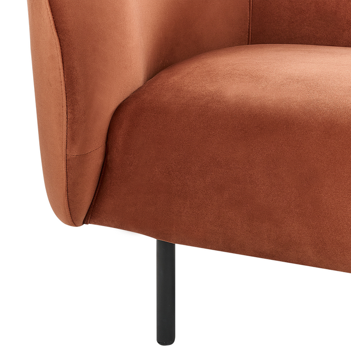 Beliani - LOEN - Fauteuil - Oranje - Fluweel