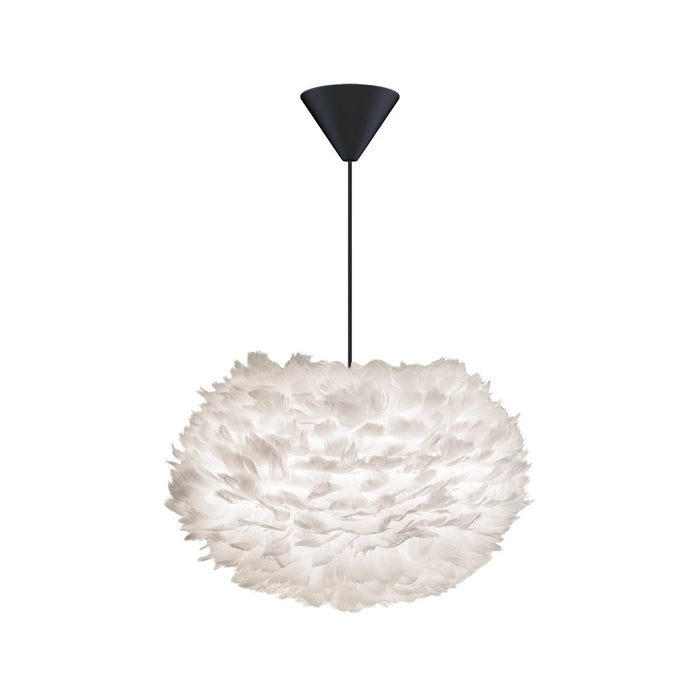 Umage Eos Medium hanglamp white - met koordset zwart - Ø 45 cm