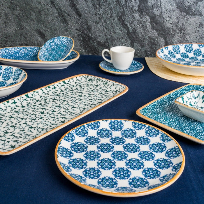 Bonna Dinerbord - Lotus - Porselein - 25 cm - set van 6