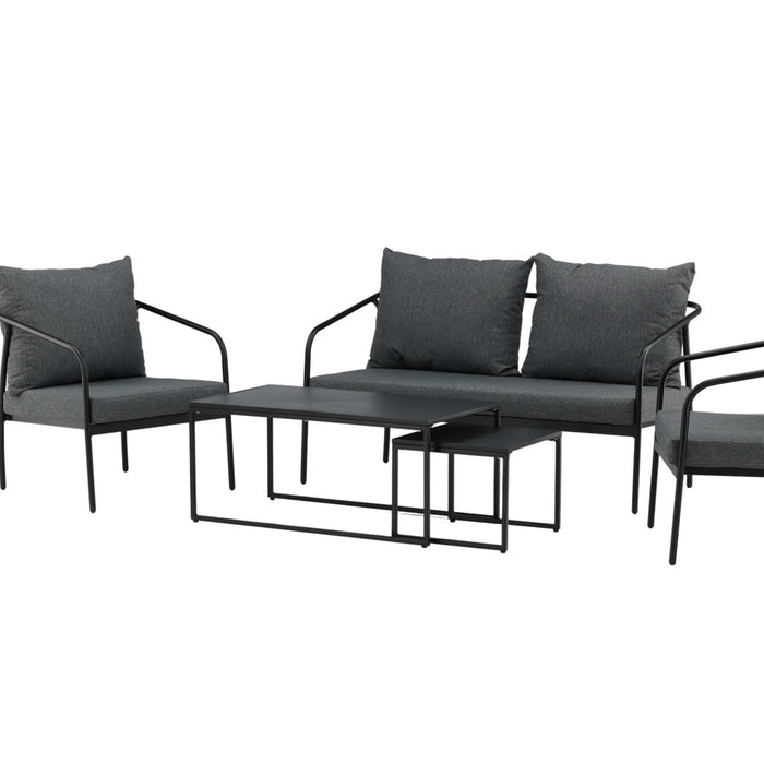 Fjôrd - Tuinset Zwart|Grijs - Staal - Sopot