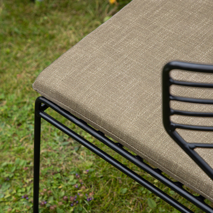 Fjôrd - Tuinset Zwart|Zand - Aluminium - Milano