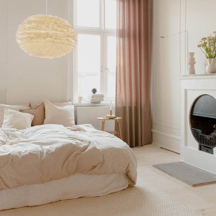 Umage Eos X-large hanglamp white - met koordset zwart - Ø 75 cm