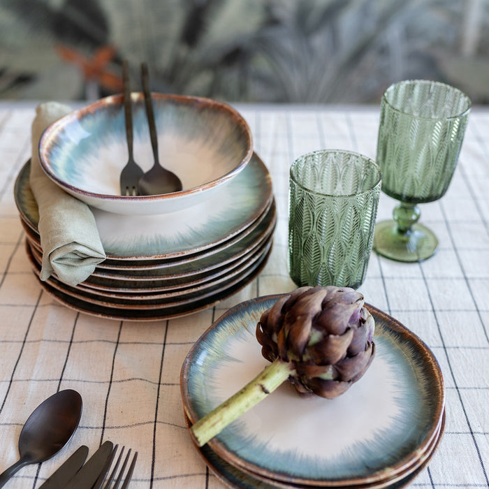 Kare Design Laguna borden blauw 20cm 4st