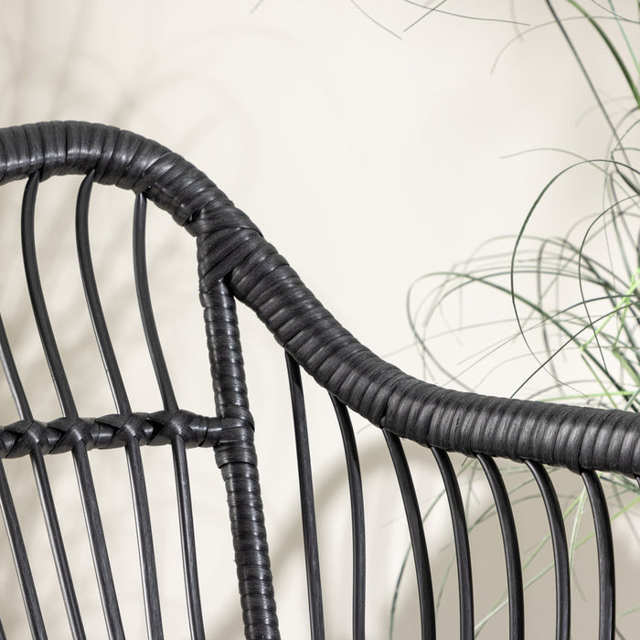 Fjôrd - Loungeset Zwart - Wicker - Viga