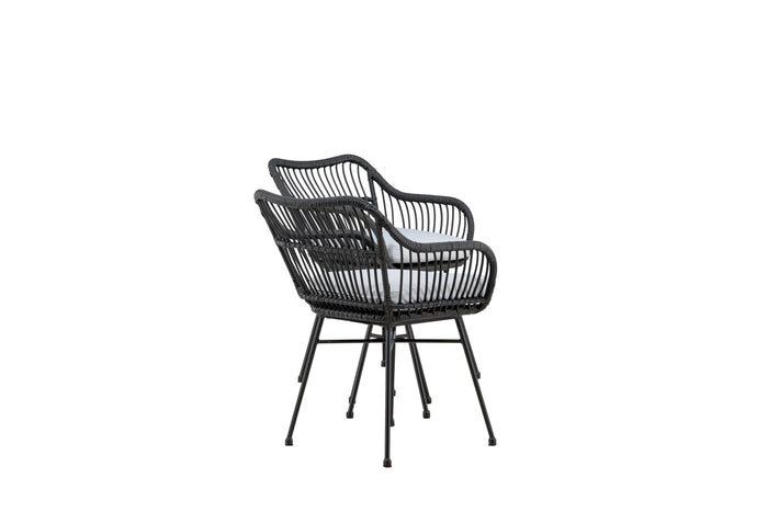 Fjôrd - Loungeset Zwart - Wicker - Viga