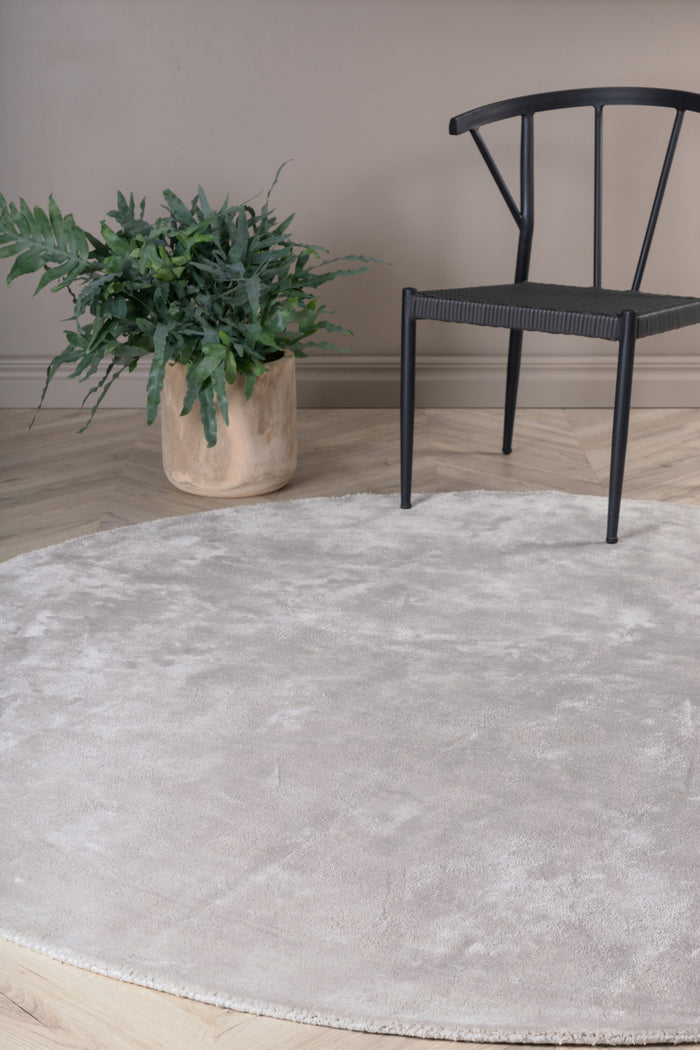 Fjôrd - Vloerkleed Zilver - Ø200cm - Indra