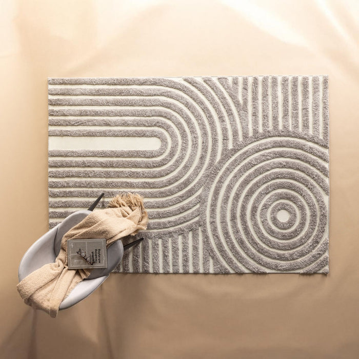 Fjôrd - Vloerkleed Grijs|Wit - 290x200cm - Nikita