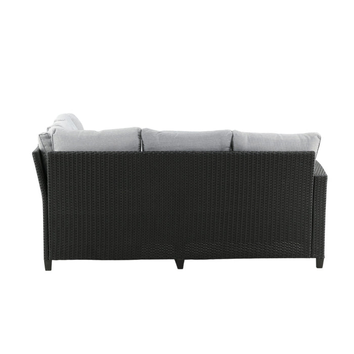 Fjôrd - Loungeset Zwart|Grijs - Brentwood
