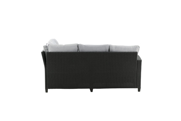 Fjôrd - Loungeset Zwart|Grijs - Brentwood