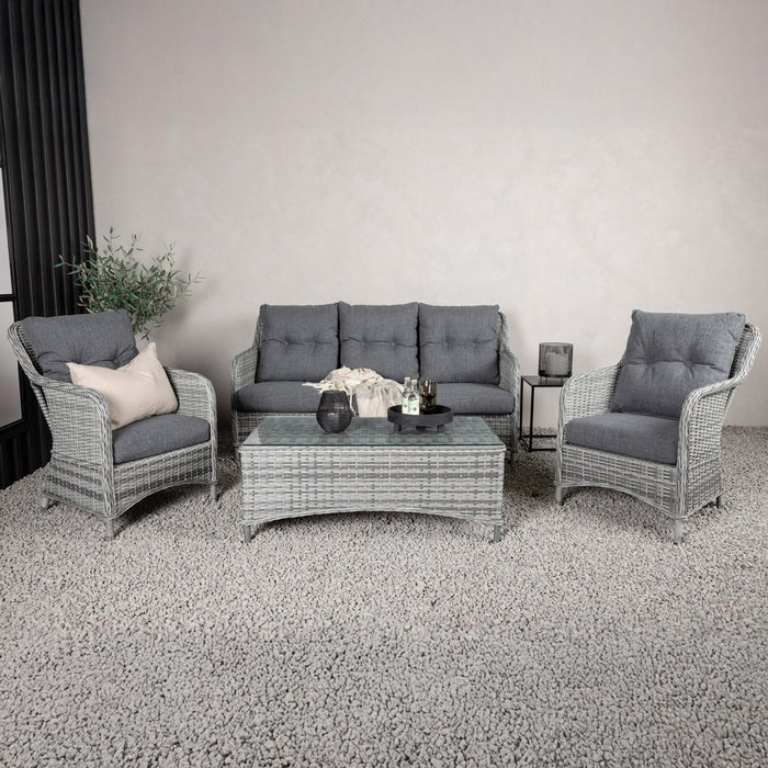 Fjôrd - Tuinset Grijs - Rotan - Vikelund