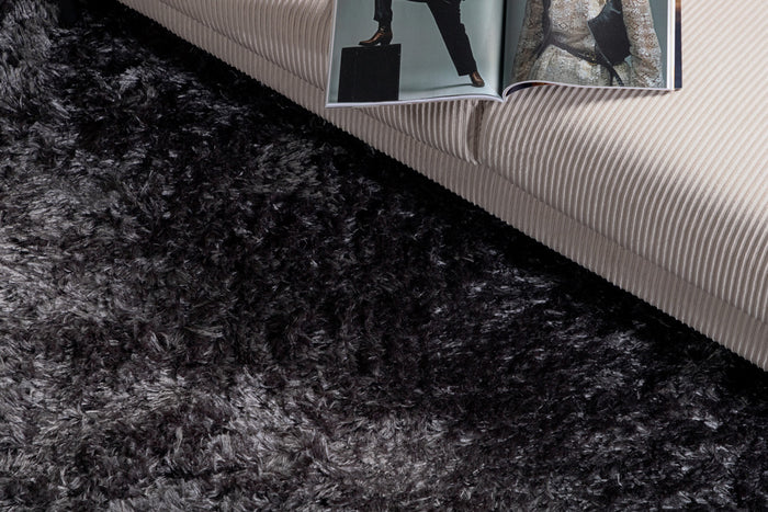 Fjôrd - Vloerkleed Donkergrijs - 290x200cm - Natta