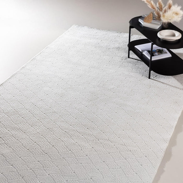 Fjôrd - Vloerkleed Wit - 160x230cm - Todd