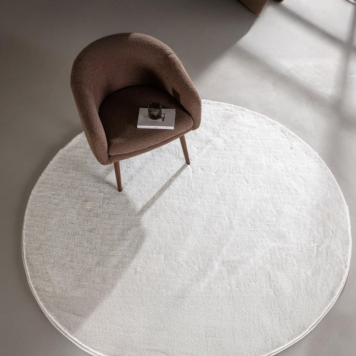 Fjôrd - Vloerkleed Wit - Ø200cm - Undra