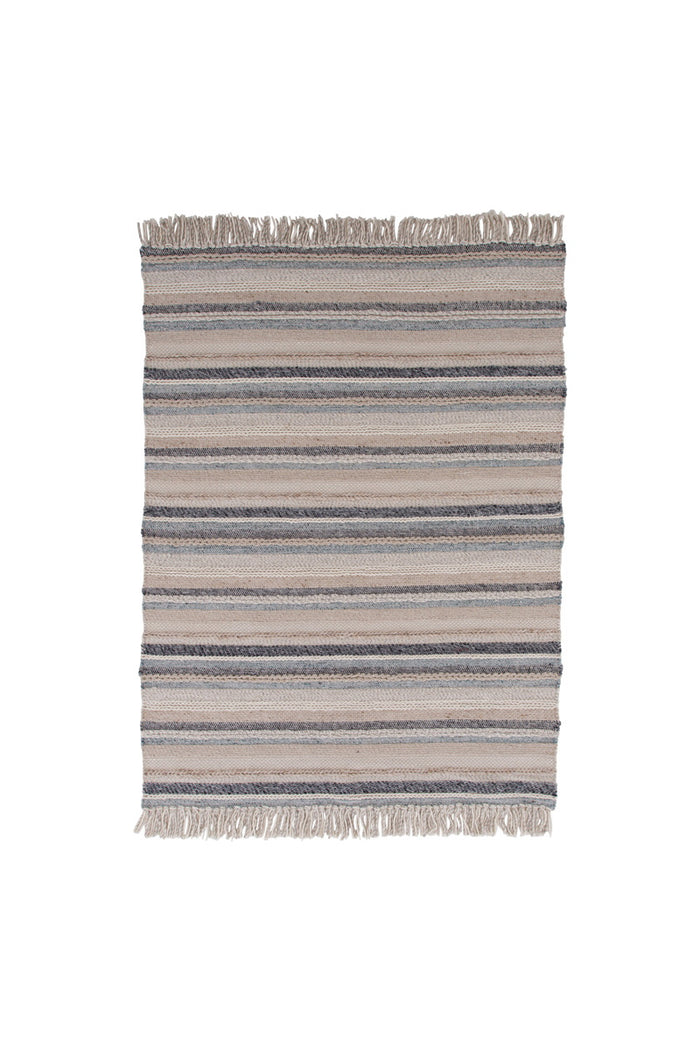 Fjôrd - Vloerkleed Beige|Blauw - 170x240cm - Gudha