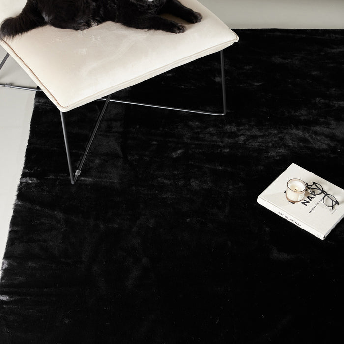 Fjôrd - Vloerkleed Zwart - 230x160cm - Nina