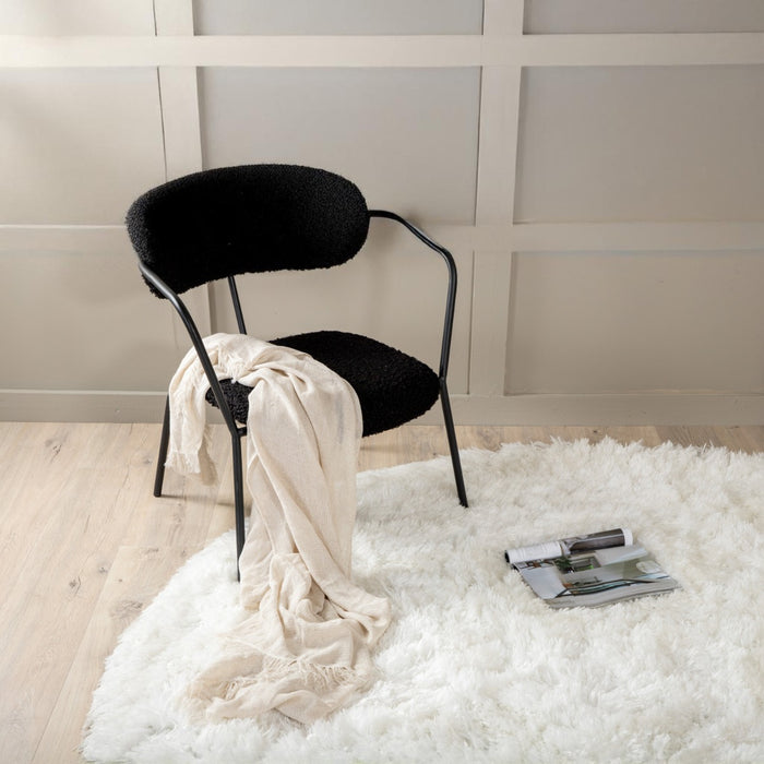 Fjôrd - Vloerkleed Wit - Ø200cm - Grace