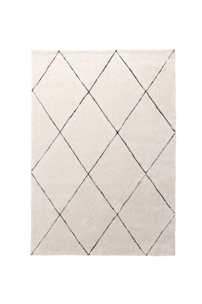 Fjôrd - Vloerkleed Zwart - 230x160cm - Patrik