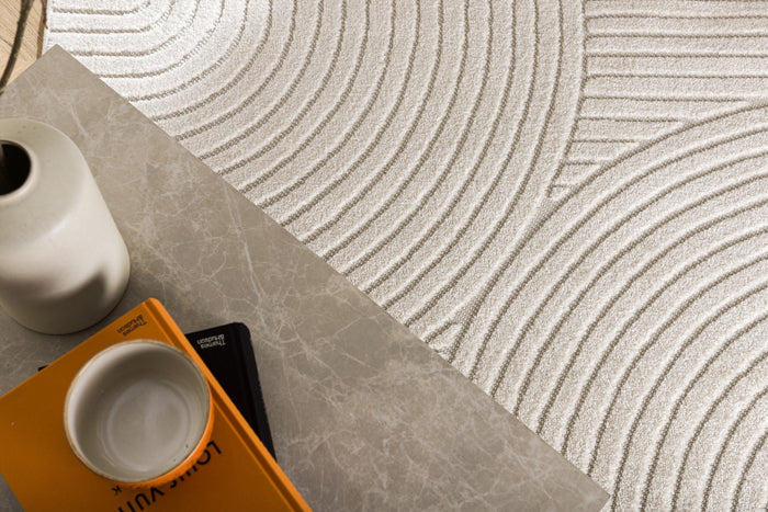 Fjôrd - Vloerkleed Wit - 230x160cm - Vince