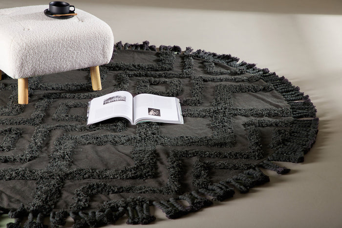 Fjôrd - Vloerkleed Grijs - Ø200cm - Hilma