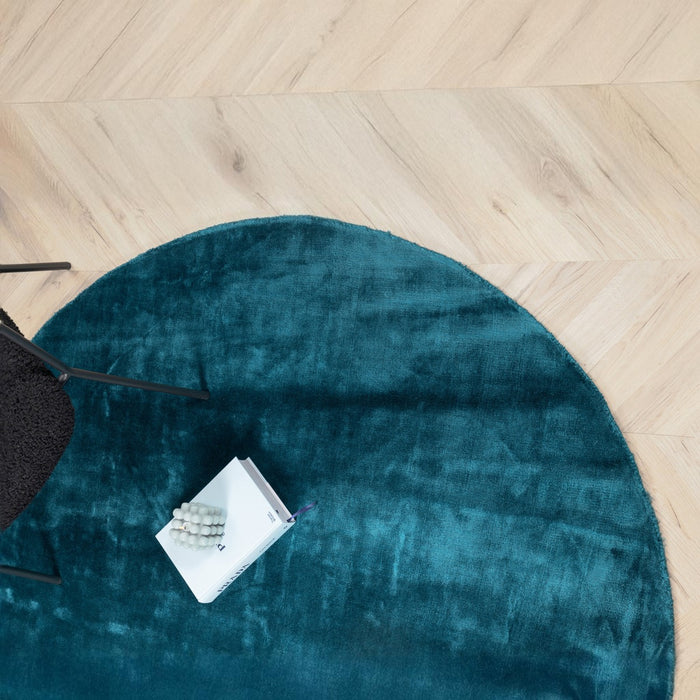 Fjôrd - Vloerkleed Turquoise - Ø200cm - Indra