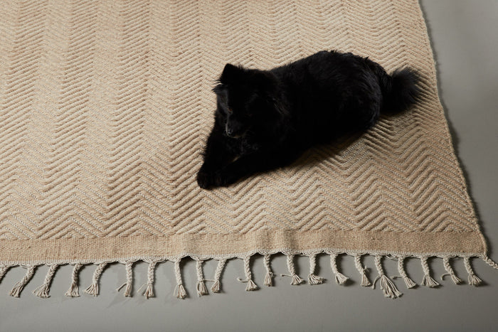 Fjôrd - Vloerkleed Beige - 250x350cm - Loke