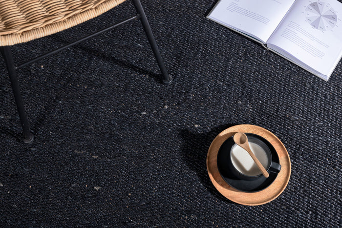 Fjôrd - Vloerkleed Zwart - 200x300cm - Kali