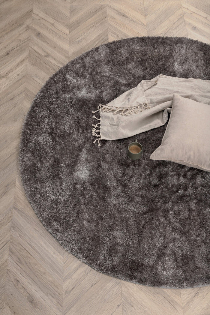Fjôrd - Vloerkleed Grijs - Ø200cm - Mattis