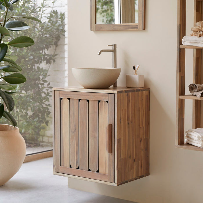 Tikamoon - Badkamermeubel van acaciahout 60 Lila