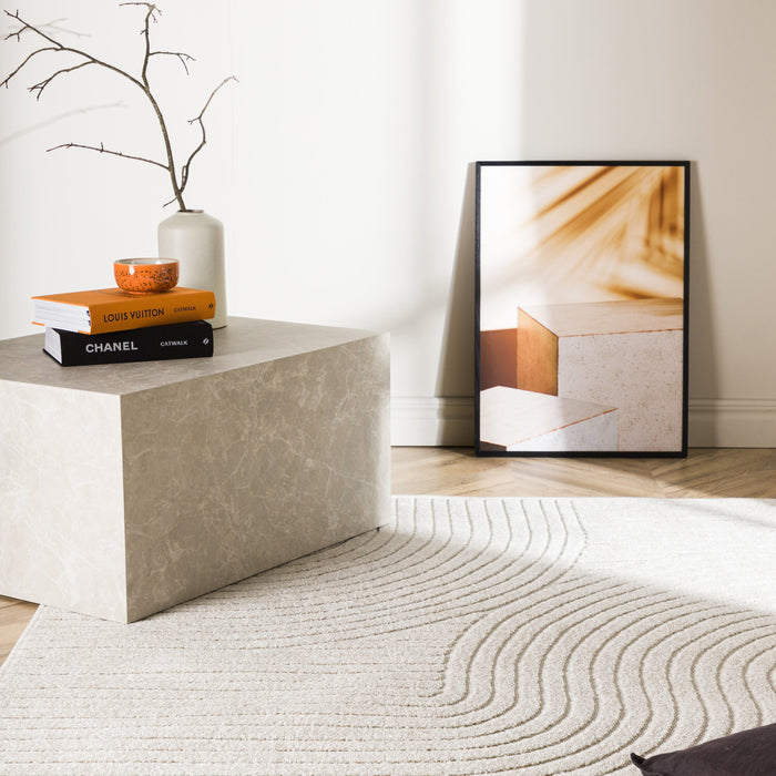 Fjôrd - Vloerkleed Wit - 340x240cm - Vince