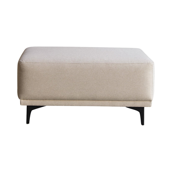 Tikamoon - Lars - Voetenbank in ecru stof