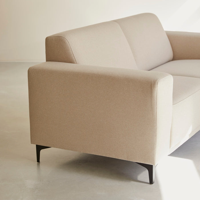 Tikamoon - Stoffen 2,5-zitsbank ecru Lars