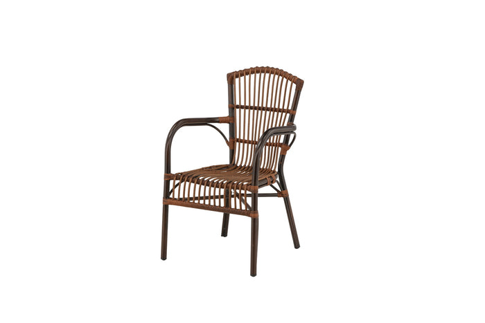 Fjôrd - Tuinstoel Bruin - Wicker - Galera