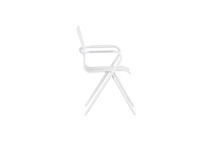 Fjôrd - Tuinstoel Wit - Aluminium - Alina - Set van 2
