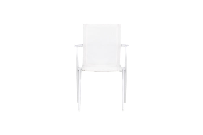 Fjôrd - Tuinstoel Wit - Aluminium - Alina - Set van 2