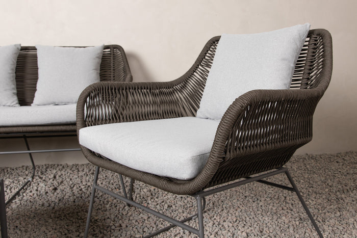 Fjôrd - Tuinset Bruin|Donkergrijs - Staal - Daveo