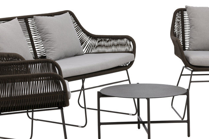 Fjôrd - Tuinset Bruin|Donkergrijs - Staal - Daveo