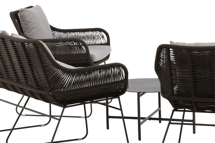 Fjôrd - Tuinset Bruin|Donkergrijs - Staal - Daveo