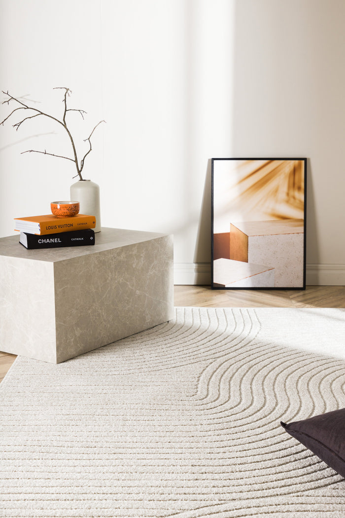 Fjôrd - Vloerkleed Wit - 200x290cm - Vince