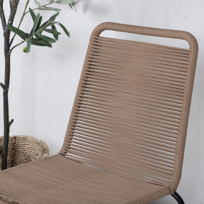 Fjôrd - Tuinstoel Naturel - Touw - Lindos - Set van 2