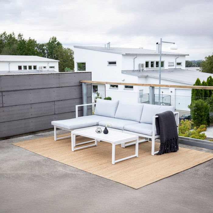 Fjôrd - Tuinset Wit|Grijs - Aluminium - Salvador
